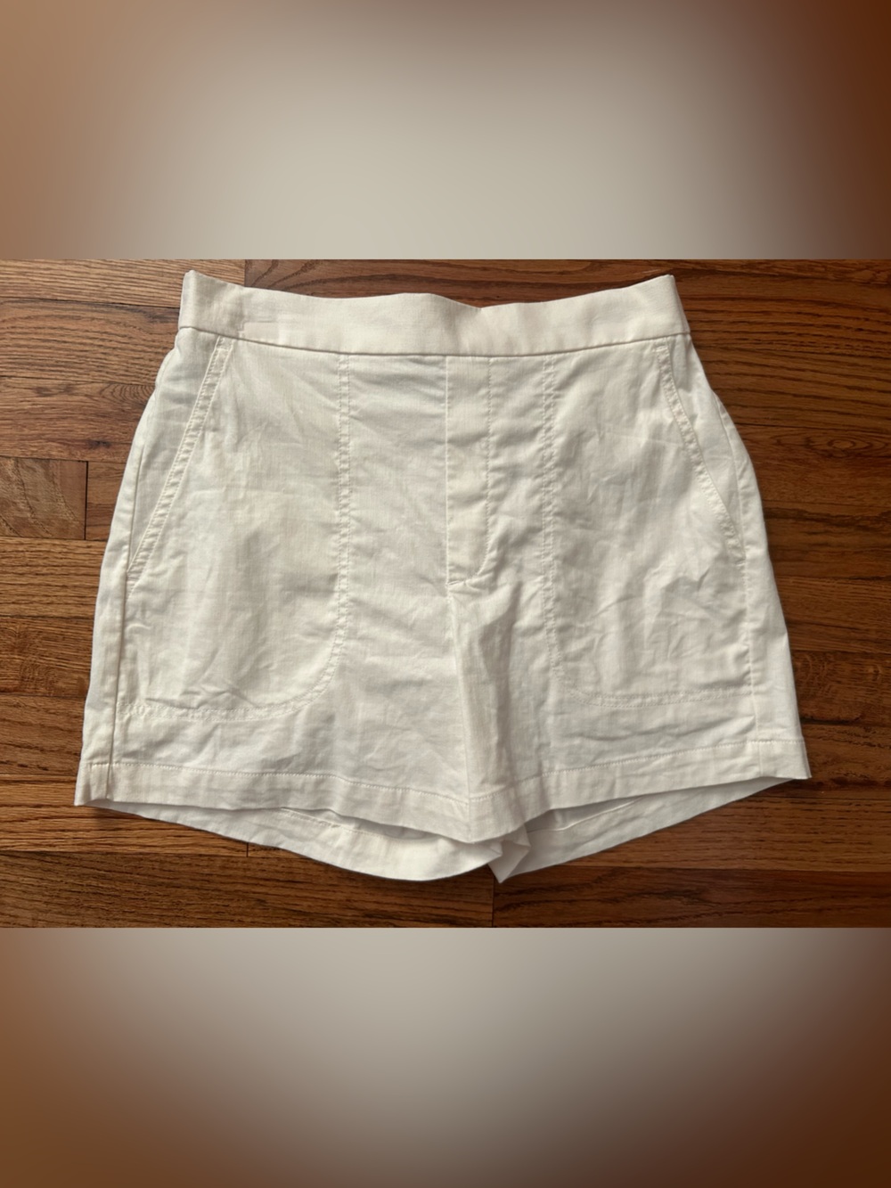 Banana Republic Factory White Linen-Blend Women’s Shorts